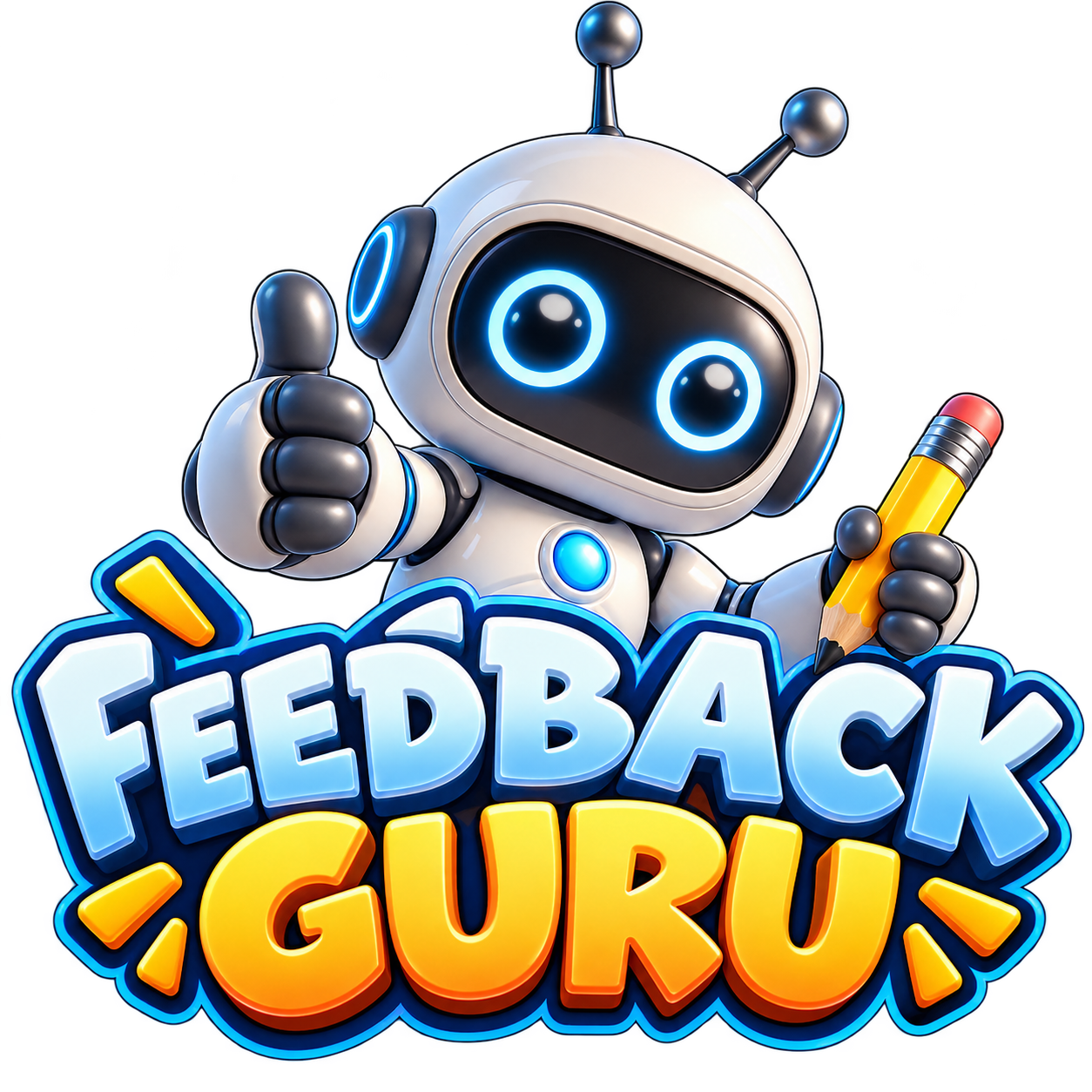 Feedback Guru: Remy robot mascot